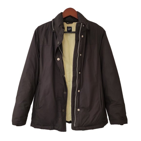 GAP Jackets & Blazers - Gap Down Filled Coat Jacket Womens Small Black Vertical Puffer Coat Missing Hood